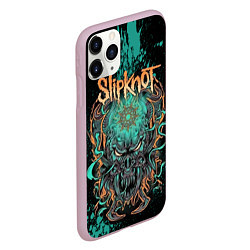 Чехол iPhone 11 Pro матовый Slipknot monster, цвет: 3D-розовый — фото 2