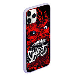 Чехол iPhone 11 Pro матовый Slipknot red blood, цвет: 3D-светло-сиреневый — фото 2