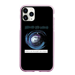 Чехол iPhone 11 Pro матовый Круги на воде, цвет: 3D-розовый