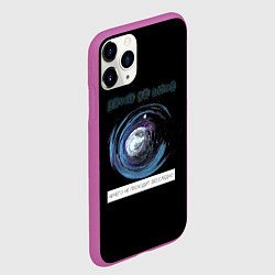 Чехол iPhone 11 Pro матовый Круги на воде, цвет: 3D-фиолетовый — фото 2
