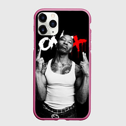 Чехол iPhone 11 Pro матовый Onyx - Fredro Starr, цвет: 3D-малиновый