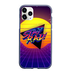 Чехол iPhone 11 Pro матовый Retro wave sun