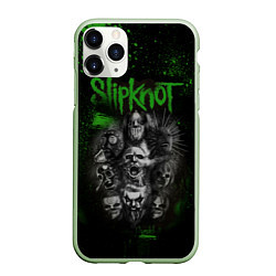 Чехол iPhone 11 Pro матовый Slipknot green