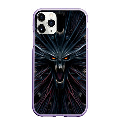Чехол iPhone 11 Pro матовый Scream alien monster