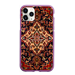 Чехол iPhone 11 Pro матовый Советский ковёр, цвет: 3D-фиолетовый