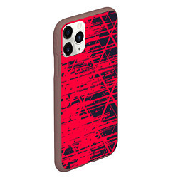 Чехол iPhone 11 Pro матовый Black & Red, цвет: 3D-коричневый — фото 2