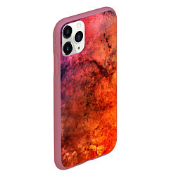 Чехол iPhone 11 Pro матовый Corrosion, цвет: 3D-малиновый — фото 2