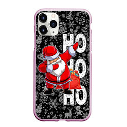 Чехол iPhone 11 Pro матовый Santa Claus, dabbing, through the snow