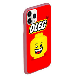 Чехол iPhone 11 Pro матовый Олег Lego, цвет: 3D-малиновый — фото 2