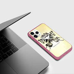 Чехол iPhone 11 Pro матовый Hide from the Sun - The Rasmus, цвет: 3D-малиновый — фото 2