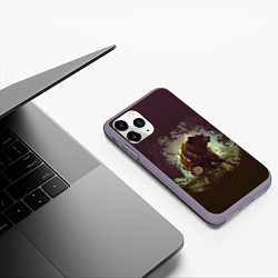 Чехол iPhone 11 Pro матовый Сила медведя, цвет: 3D-серый — фото 2