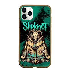 Чехол iPhone 11 Pro матовый Slipknot баран, цвет: 3D-коричневый