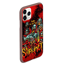 Чехол iPhone 11 Pro матовый Slipknot red satan, цвет: 3D-коричневый — фото 2