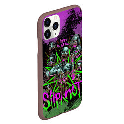 Чехол iPhone 11 Pro матовый Slipknot satan, цвет: 3D-коричневый — фото 2