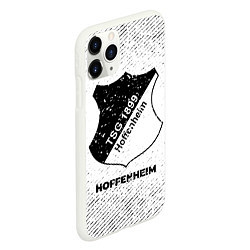 Чехол iPhone 11 Pro матовый Hoffenheim с потертостями на светлом фоне, цвет: 3D-белый — фото 2