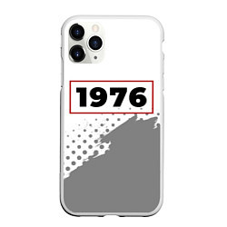 Чехол iPhone 11 Pro матовый 1976 - в красной рамке на светлом, цвет: 3D-белый