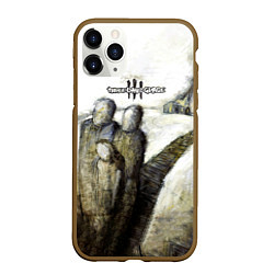 Чехол iPhone 11 Pro матовый Three Days Grace дебютный альбом, цвет: 3D-коричневый