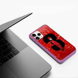 Чехол iPhone 11 Pro матовый Третий Slipknot, цвет: 3D-фиолетовый — фото 2