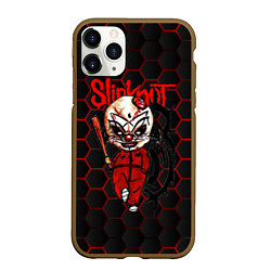 Чехол iPhone 11 Pro матовый Slipknot объемные соты