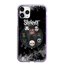 Чехол iPhone 11 Pro матовый Black slipknot