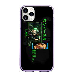 Чехол iPhone 11 Pro матовый One Piece: Zoro