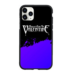 Чехол iPhone 11 Pro матовый Bullet For My Valentine purple grunge