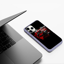 Чехол iPhone 11 Pro матовый Three Days Grace змея и ворон, цвет: 3D-светло-сиреневый — фото 2