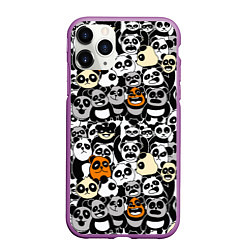 Чехол iPhone 11 Pro матовый Злобные панды