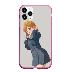 Чехол iPhone 11 Pro матовый Kanon Shibuya - Love Live Superstar, цвет: 3D-малиновый