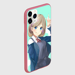 Чехол iPhone 11 Pro матовый Милая Кэкэ Тан - Живая любовь Суперзвезда, цвет: 3D-малиновый — фото 2
