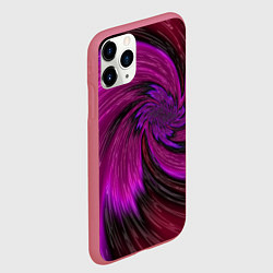 Чехол iPhone 11 Pro матовый Фиолетовый вихрь, цвет: 3D-малиновый — фото 2