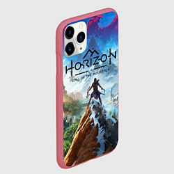 Чехол iPhone 11 Pro матовый Horizon call of the mountain keyart, цвет: 3D-малиновый — фото 2