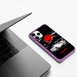 Чехол iPhone 11 Pro матовый Тойота супра - JDM Style, цвет: 3D-фиолетовый — фото 2