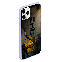 Чехол iPhone 11 Pro матовый Стена город 17, цвет: 3D-светло-сиреневый — фото 2