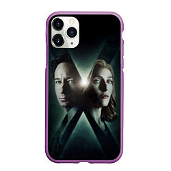 Чехол iPhone 11 Pro матовый X - Files, цвет: 3D-фиолетовый