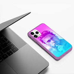 Чехол iPhone 11 Pro матовый Гачимучи Билли Херрингтон глитч, цвет: 3D-фиолетовый — фото 2