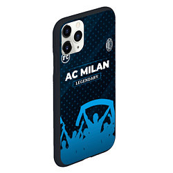 Чехол iPhone 11 Pro матовый AC Milan legendary форма фанатов, цвет: 3D-черный — фото 2