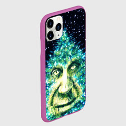 Чехол iPhone 11 Pro матовый Мудрое Новогоднее Дерево, цвет: 3D-фиолетовый — фото 2
