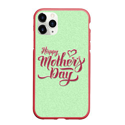 Чехол iPhone 11 Pro матовый Happy Mothers Day - надпись