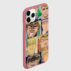 Чехол iPhone 11 Pro матовый Лицо ГТО, цвет: 3D-малиновый — фото 2