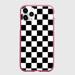 Чехол iPhone 11 Pro матовый Шахматные клетки - текстура