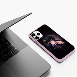 Чехол iPhone 11 Pro матовый The Devil Is a Part-Timer, цвет: 3D-розовый — фото 2