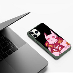 Чехол iPhone 11 Pro матовый Милый стенд Killer Queen - Jojo, цвет: 3D-темно-зеленый — фото 2