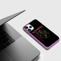 Чехол iPhone 11 Pro матовый Iron Maiden Senjutsu samurai, цвет: 3D-фиолетовый — фото 2