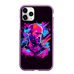 Чехол iPhone 11 Pro матовый Jason Statham - pop art