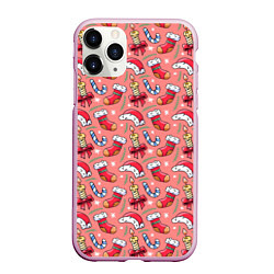 Чехол iPhone 11 Pro матовый Christmas pattern