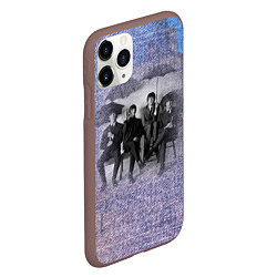 Чехол iPhone 11 Pro матовый The Beatles - Liverpool - England, цвет: 3D-коричневый — фото 2