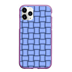 Чехол iPhone 11 Pro матовый Фиолетовое ленточное плетение, цвет: 3D-фиолетовый