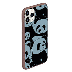 Чехол iPhone 11 Pro матовый Panda summer song, цвет: 3D-коричневый — фото 2