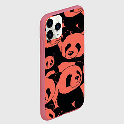 Чехол iPhone 11 Pro матовый С красными пандами, цвет: 3D-малиновый — фото 2